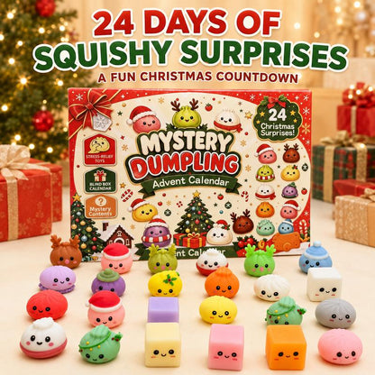 2026 Glitter Dumpling Squishy Advent Calendar — 24 Days Countdown for Kids