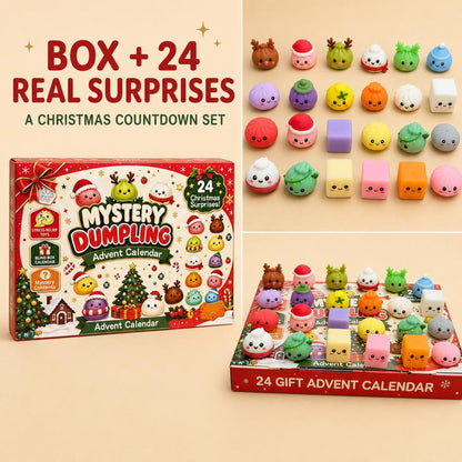 2026 Glitter Dumpling Squishy Advent Calendar — 24 Days Countdown for Kids